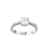 Bague acier Luz zircon blanc