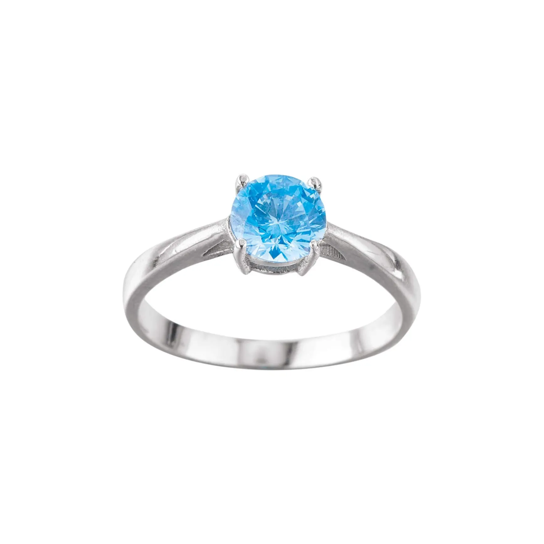 Bague acier Luz zircon turquoise