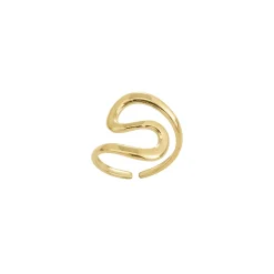 Bague Agathe acier doré or