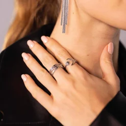 Bague Asteria acier