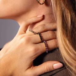 Bague Avenue strass blancs
