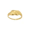 Bague Carmen acier doré or