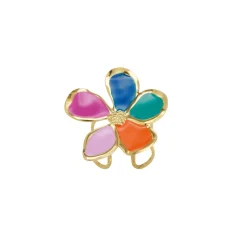 Bague Charlene acier doré or