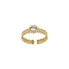 Bague Comete zircon blanc