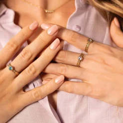 Bague Comete zircon blanc