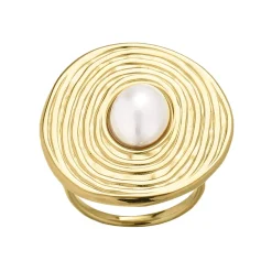 Bague Daizy acier doré or