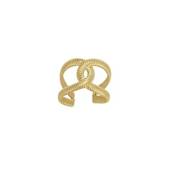 Bague Dénitsa acier doré or