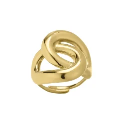 Bague Dolores acier doré or