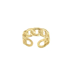 Bague Eolia acier doré or