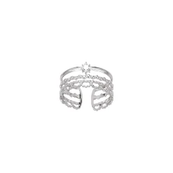 Bague Etoile soleil acier
