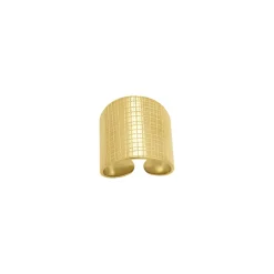 Bague Feliz acier doré or