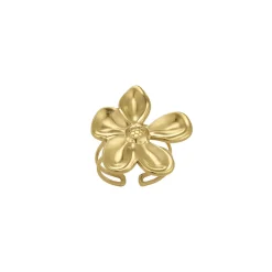 Bague Florine acier doré or