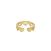 Bague Forever love acier doré or