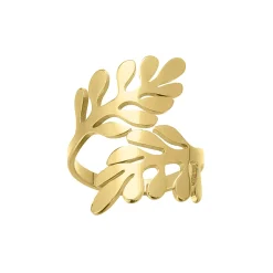 Bague Irina acier doré or