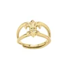 Bague Isabella acier doré or