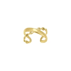 Bague Kairi acier doré or