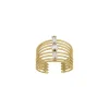 Bague Karisa acier doré or
