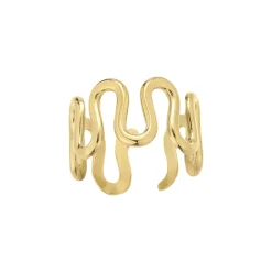 Bague Laila acier doré or