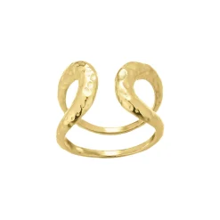 Bague Lottie acier doré
