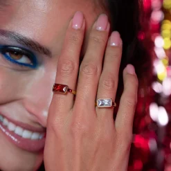Bague Mila Strass blanc