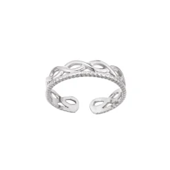 Bague multi infinis acier
