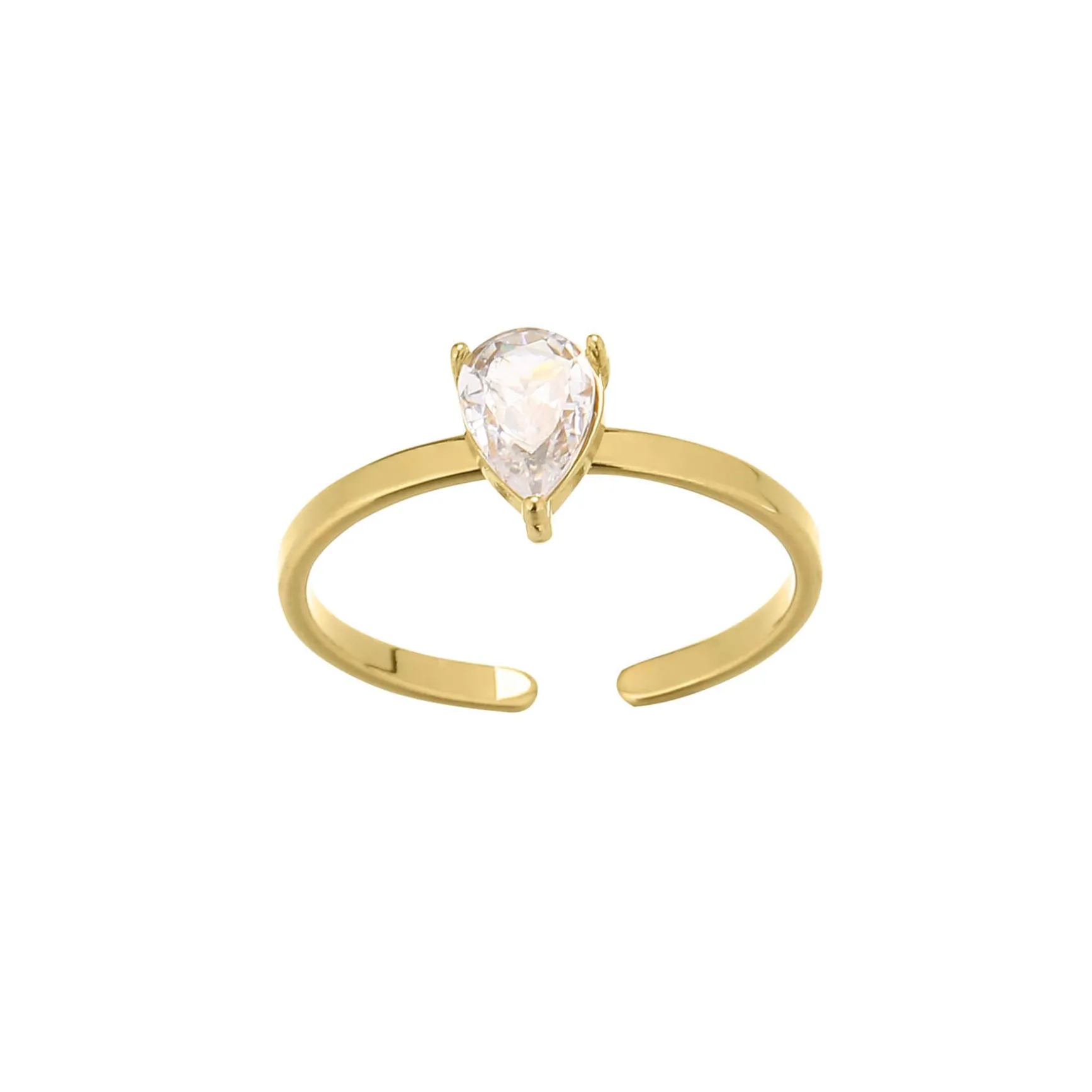Bague Nirvana acier doré or