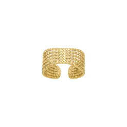 Bague Perles acier
