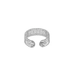 Bague Perline acier