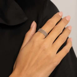 Bague Perline acier