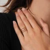 Bague Pépite Quartz rose