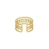 Bague Rénata acier doré or