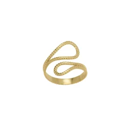Bague Sally acier doré or