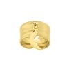 Bague Samoa acier doré or