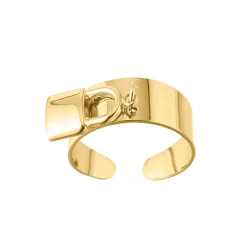 Bague Secret acier dorée or