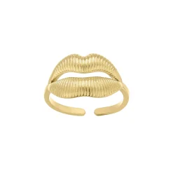 Bague Sensuela acier doré or