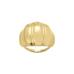 Bague Sofie acier doré or