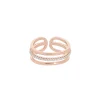 Bague Tali dorée rose