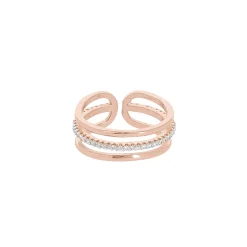 Bague Tali dorée rose