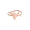 Bague Taureau acier rose