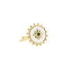 Bague Étoile Nacre acier doré or