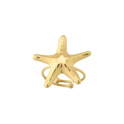 Bague Zanzibar acier doré or