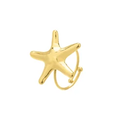 Bague Zanzibar acier doré or