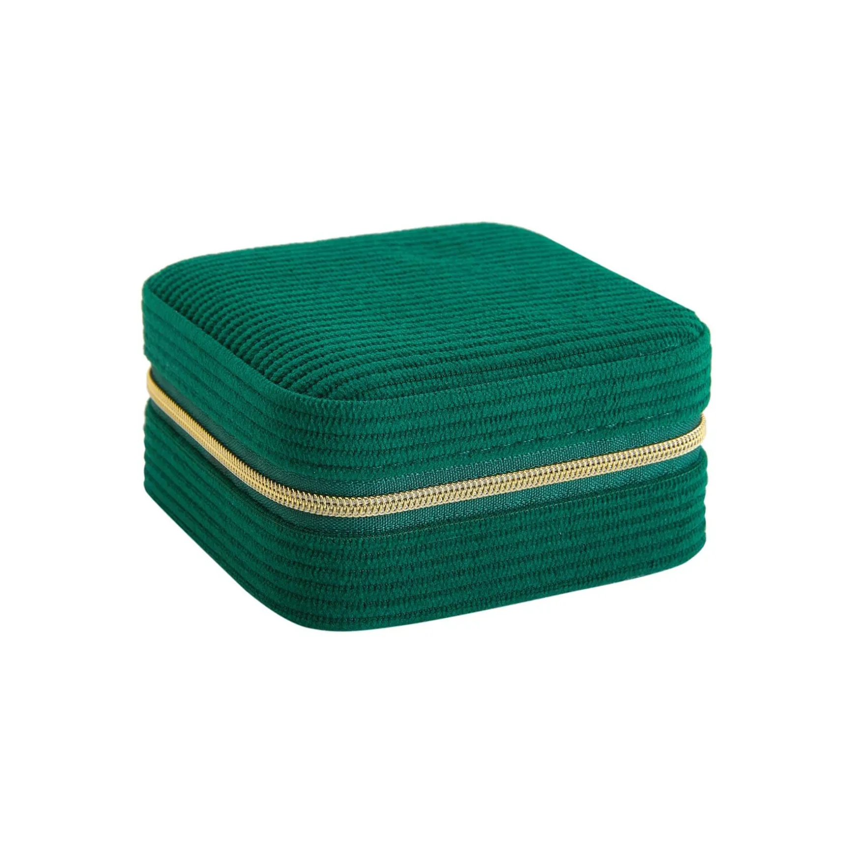 Boite à Bijoux velours vert 10cmx10cm