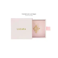 Boite cadeau rose pour bague, Charm...