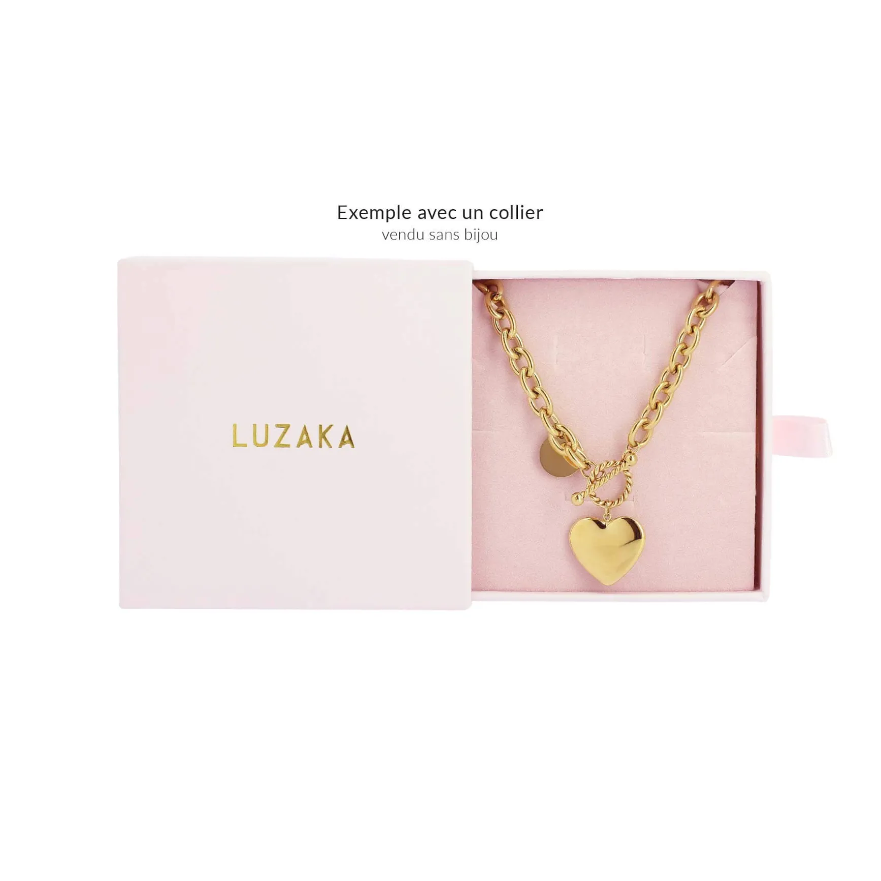 Boite cadeau rose pour colliers, bracelets...