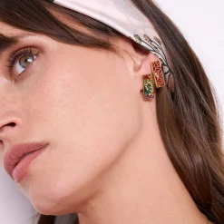 Boucles Artiste multicolores acier doré or