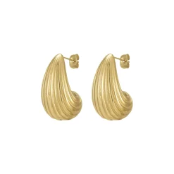 Boucles Astrid acier doré or