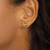 Boucles Aurélia acier doré or