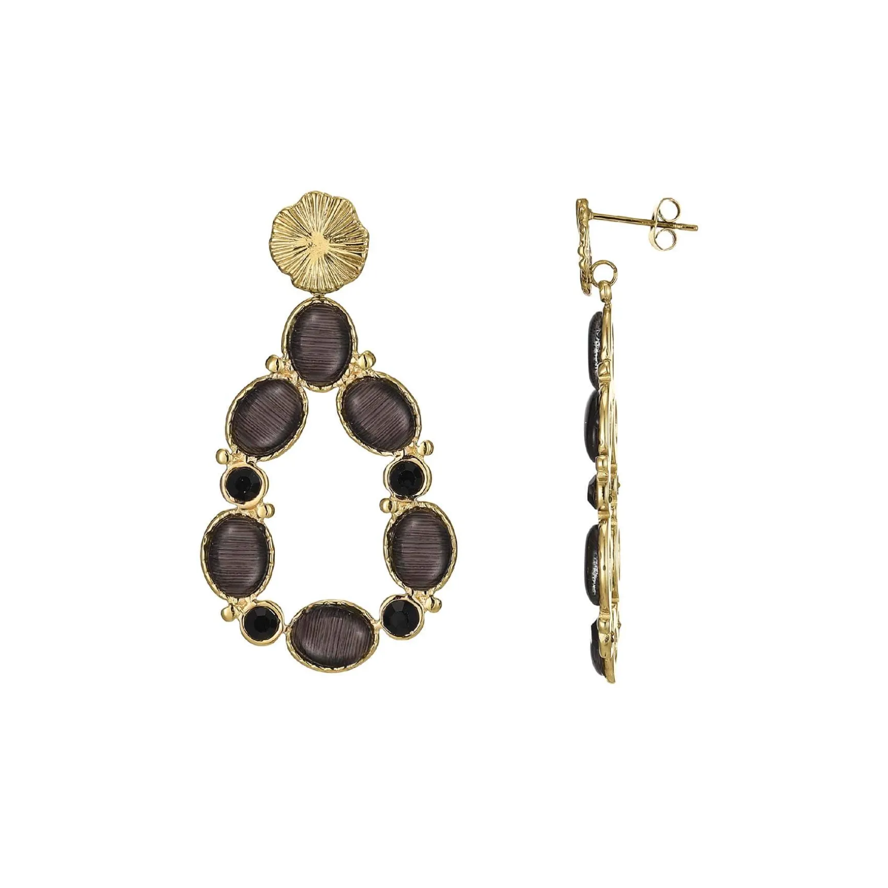 Boucles Aurora Quartz noir