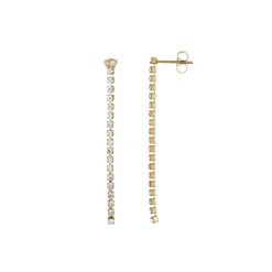 Boucles Avenue strass blancs